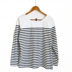 Allegra K Stripe Long Sleeve Tee